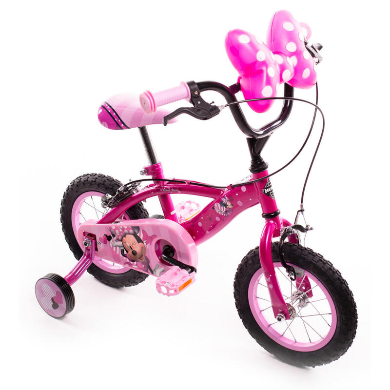 Huffy Disney Minnie Mouse Kids Bike 12 Inch Pink 3-5 Year Old + Stabilisers
