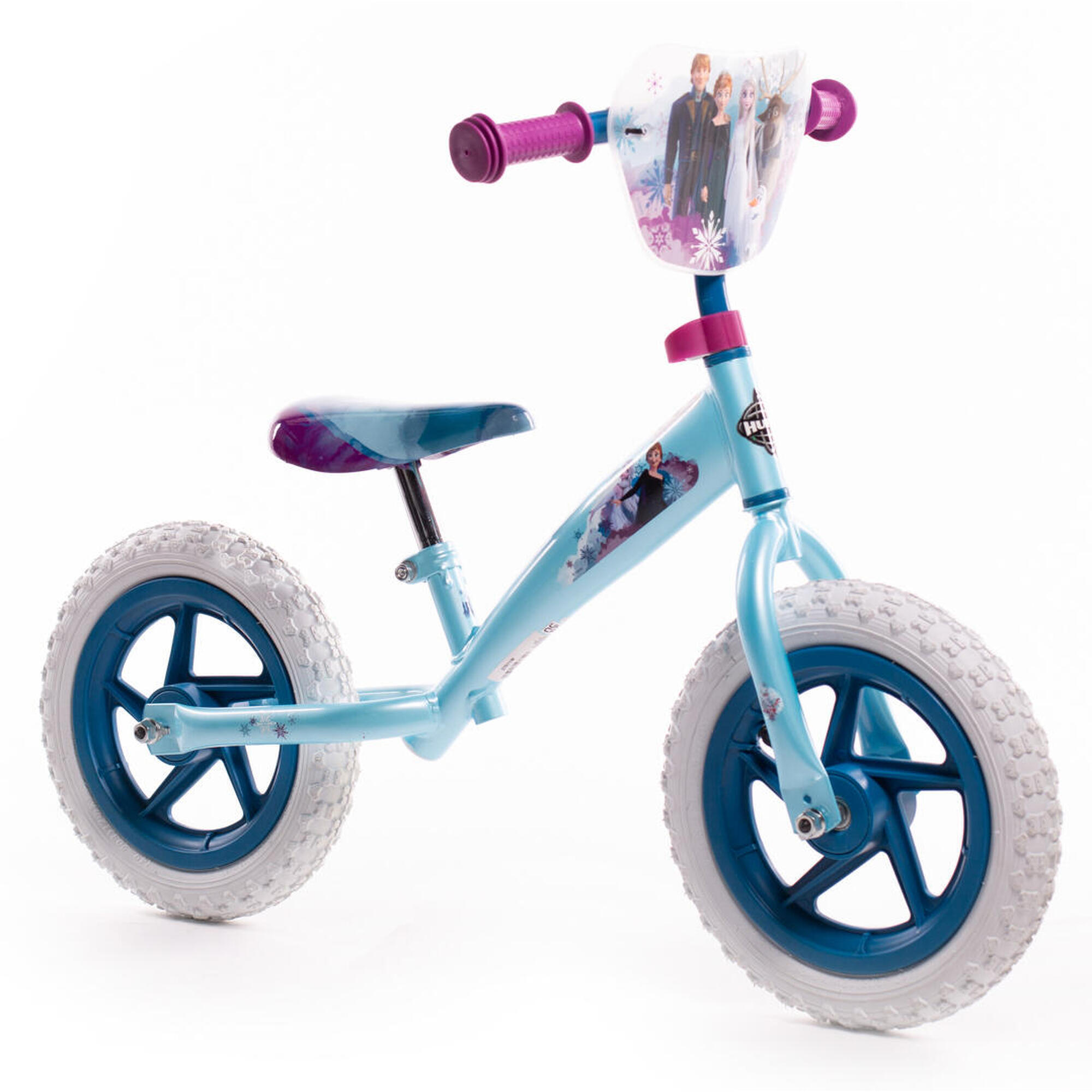 Huffy Disney Frozen 2 Kids Balance Bike 12 inch ft Anna Elsa Olaf For 2 to 5 yrs 1/6