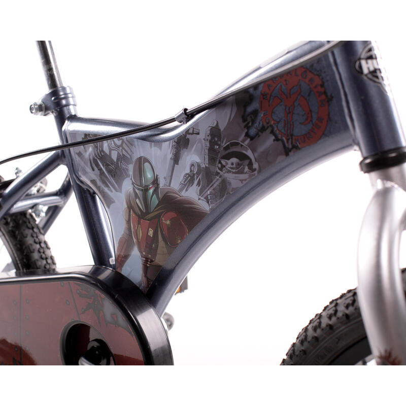 Huffy Star Wars Mandalorian 5-7 ans - Roues latérales incluses - 16 pouces