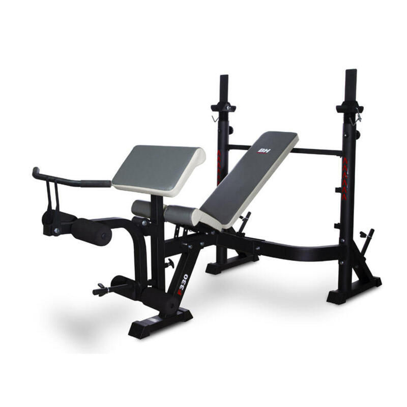 Banc multi-positions - musculation acier - G330FD Optima Press noir