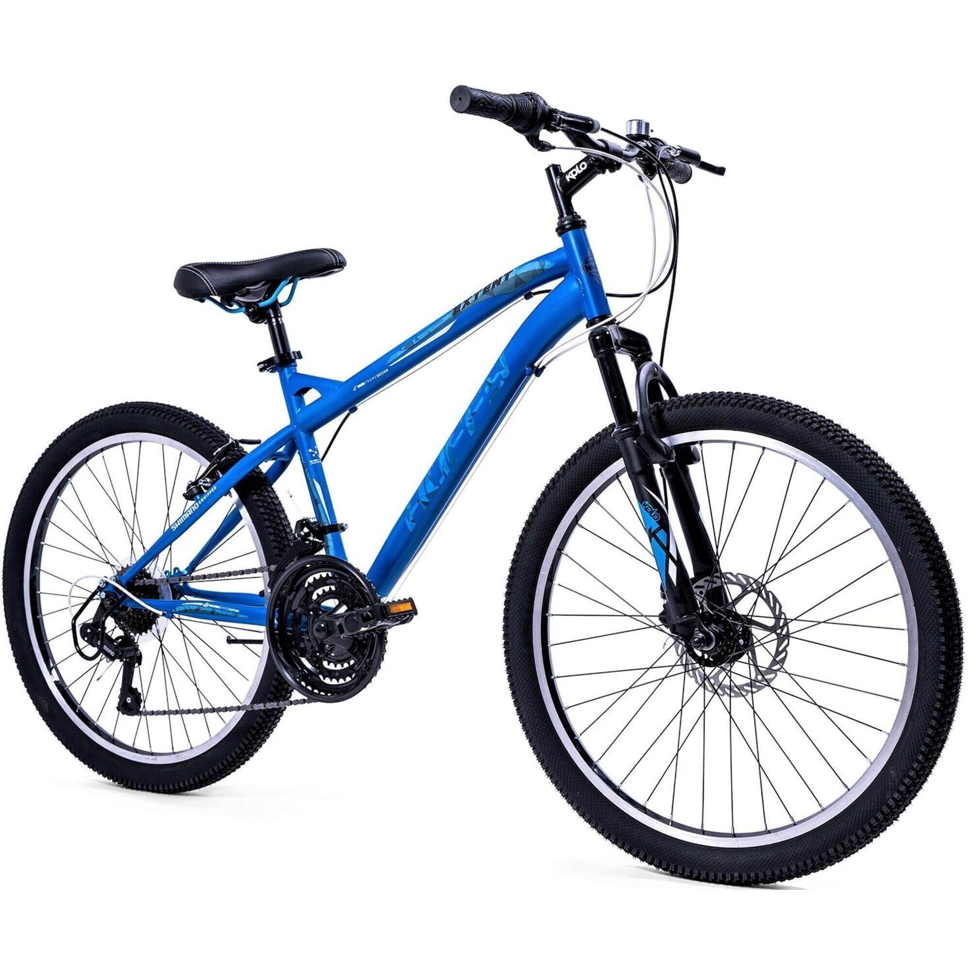 HUFFY Huffy Extent Kids Mountain Bike 24" Wheel 8-11 Years 18 Speed Cobalt Blue