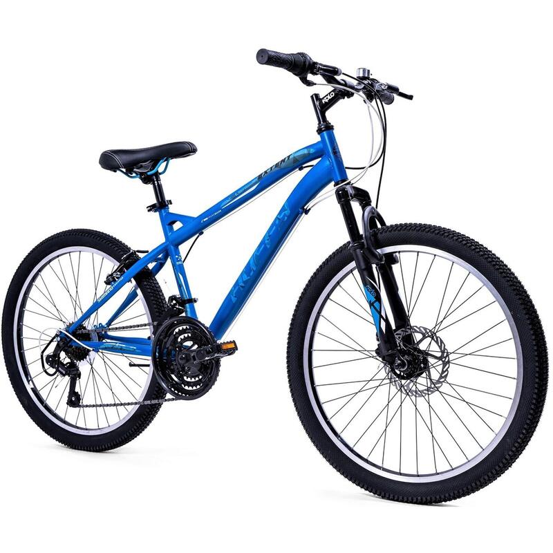 Huffy Extent Kids Mountain Bike 24" Wheel 8-11 Years 18 Speed Cobalt Blue
