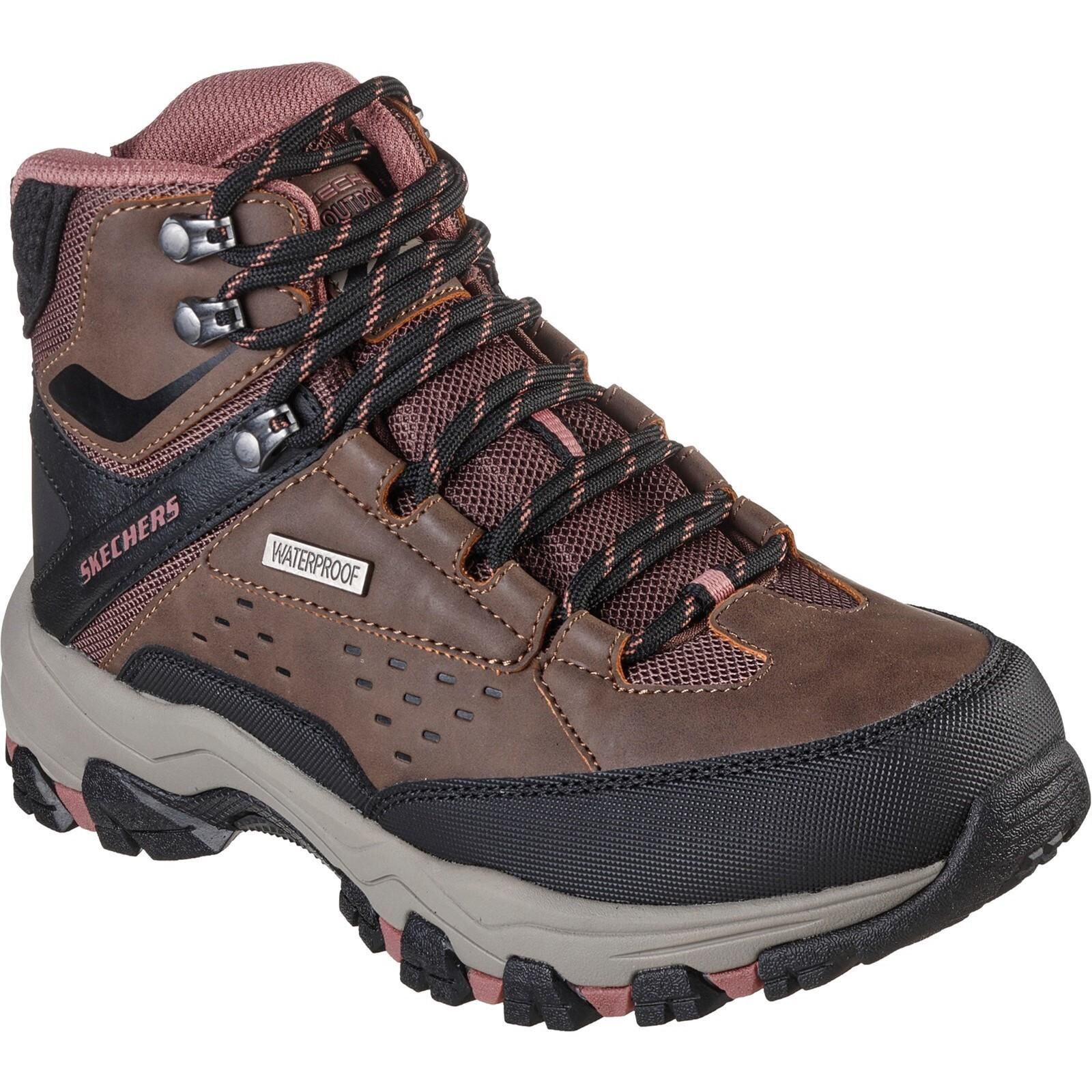 SKECHERS Womens/Ladies Selmen Relaxed Fit Hiking Boots (Chocolate Brown)