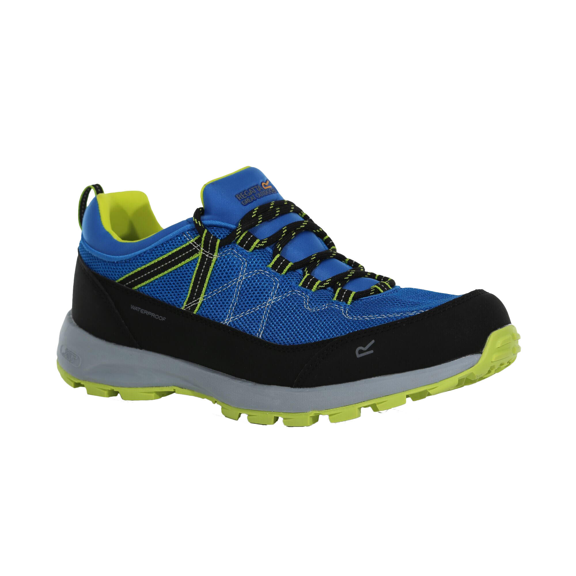 REGATTA Mens Samaris Lite Walking Shoes (Hawaiian Blue/Electric Lime)