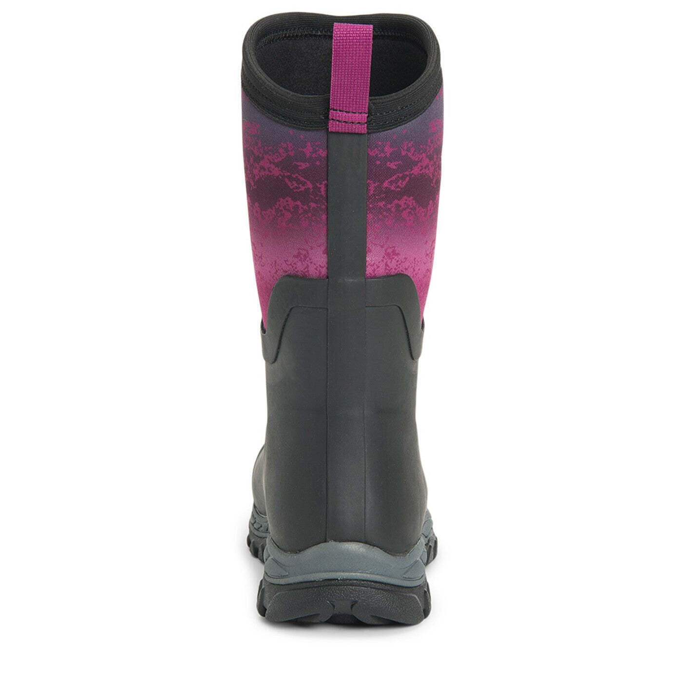 Unisex Arctic Sport Mid Pull On Wellies (Black/Magenta) 2/4