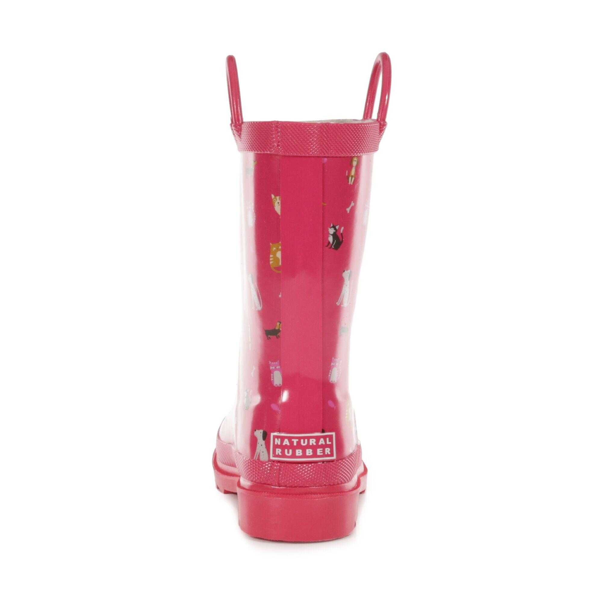 Childrens/Kids Minnow Animals Wellington Boots (Duchess Pink) 2/5