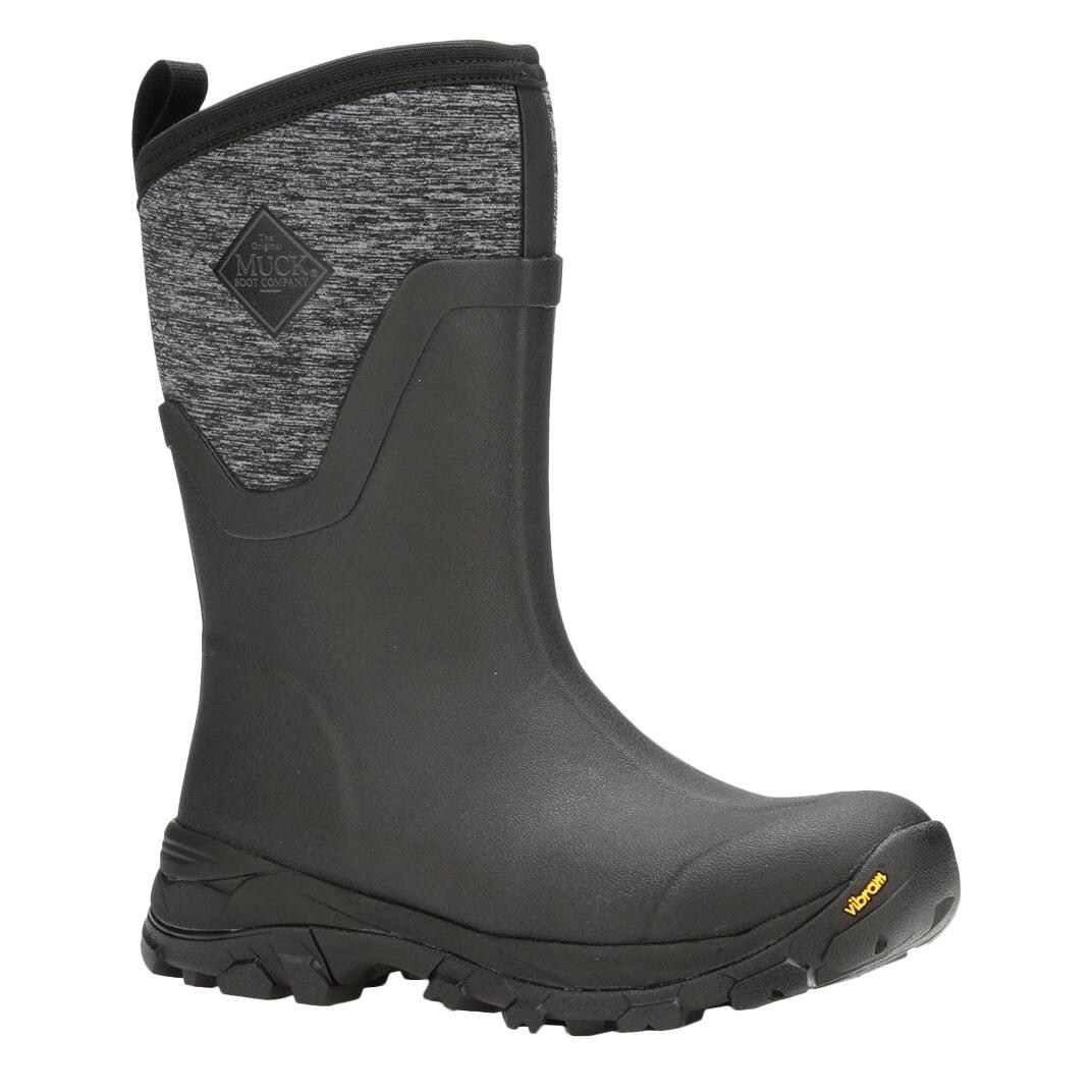 MUCK BOOTS Womens/Ladies Arctic Ice Wellington Boots (Black/Heather Grey)