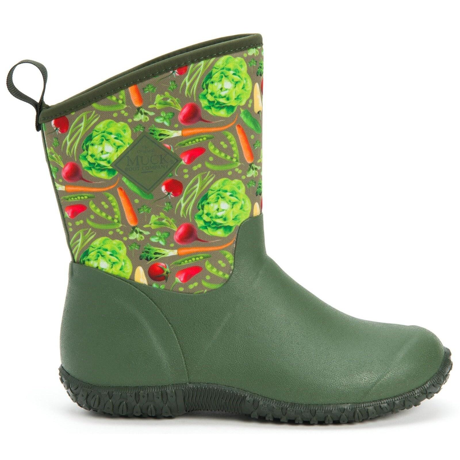 Womens/Ladies RHS Muckster II Boots (Green Print) 4/4