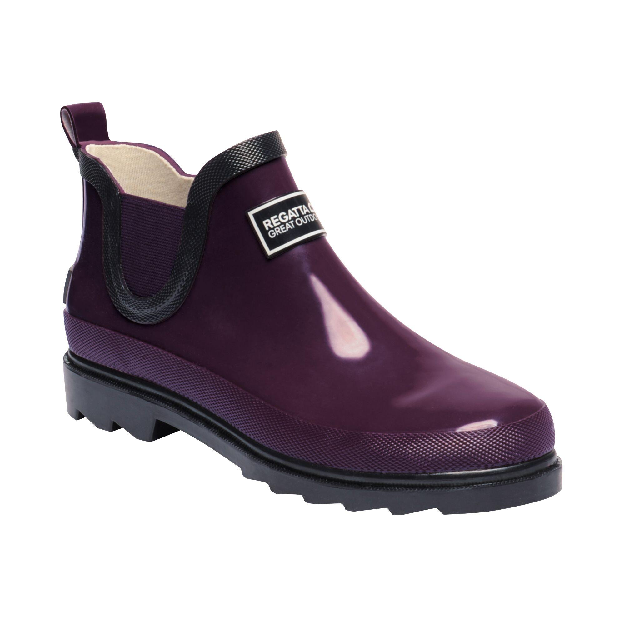 HARPER Women's Rain Boots (Dark violet/charcoal grey)