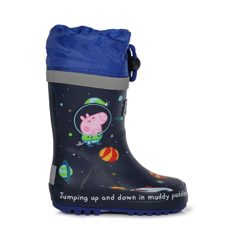 Childrens/Kids Bottes de Wellington Peppa Pig Space (Marine)