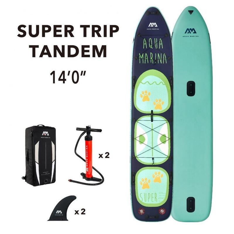 SUP GONFIABILE SUPER TRIP TANDEM 14.0 2022 - AQUAMARINA -