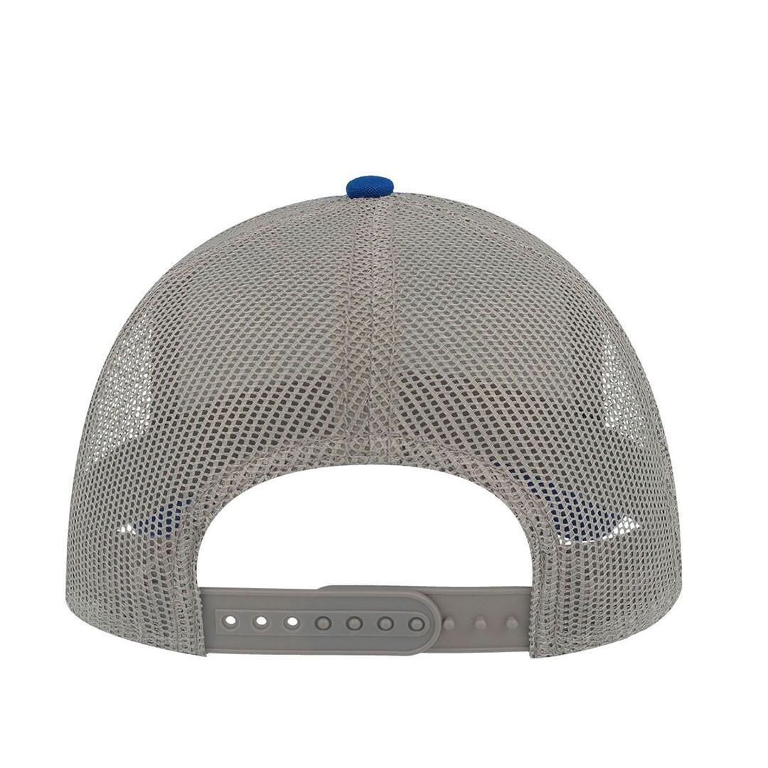 Rapper Canvas 5 Panel Trucker Cap (Royal Blue/Grey) 2/3