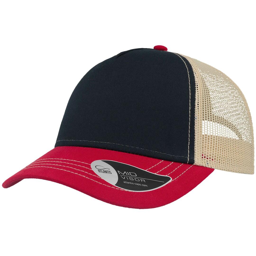 Cappello trucker RAPPER (Marina / Bordeaux / Beige)