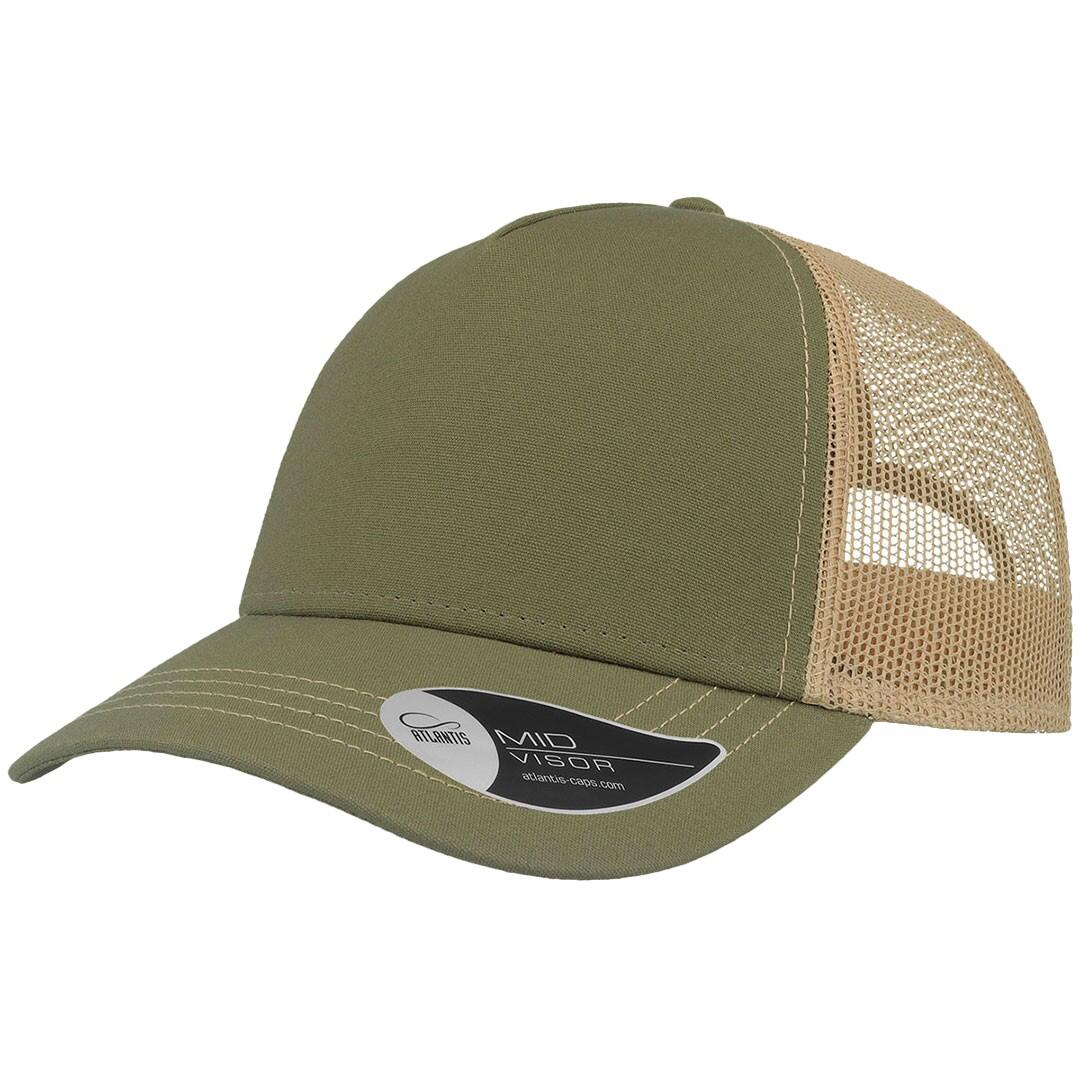 RAPPER trucker cap (Dark green / Khaki)