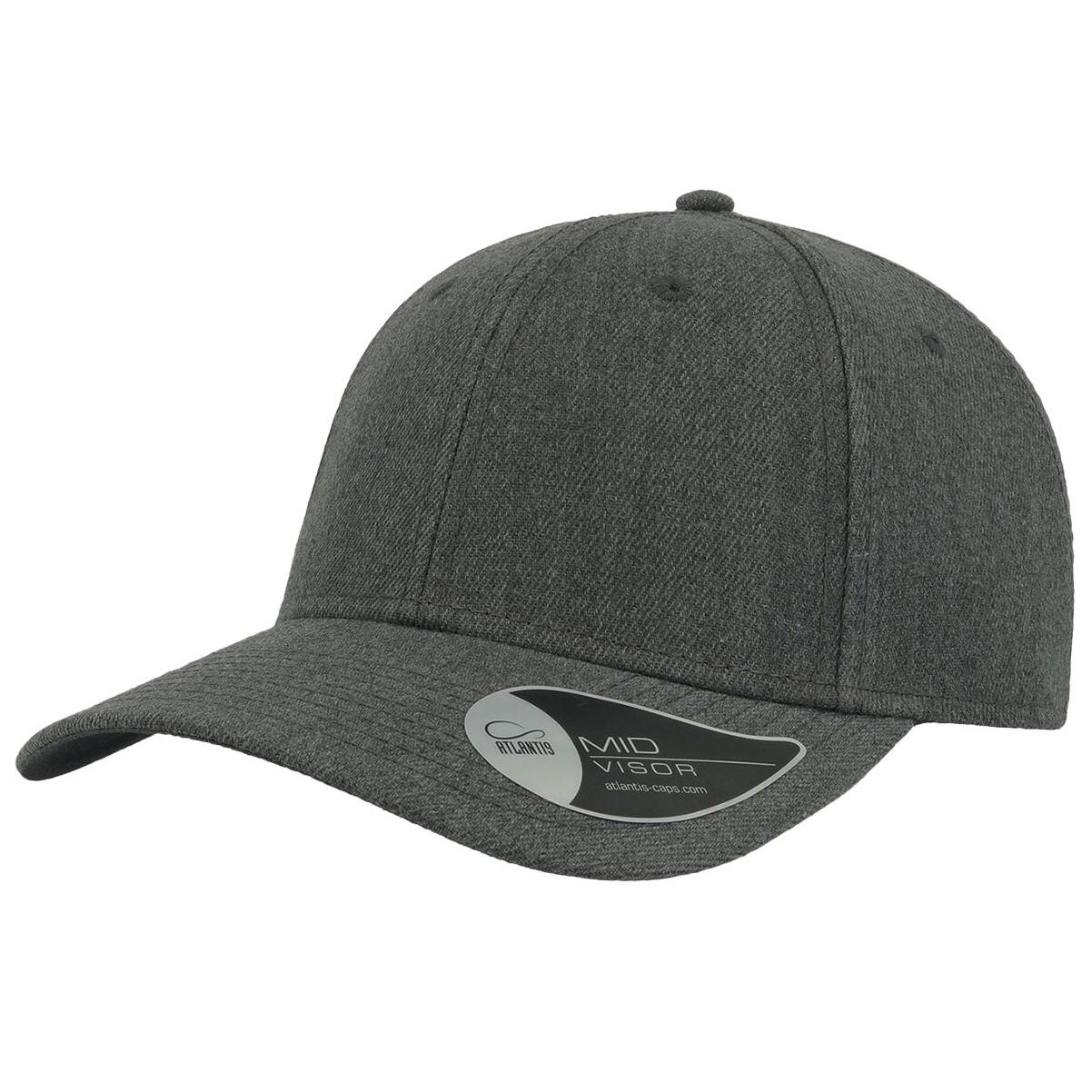 Beat Structured 6 Panel Cap (Dark Grey Melange) 1/3