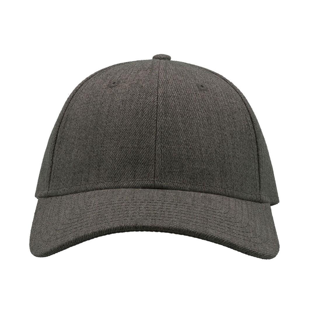 Beat Structured 6 Panel Cap (Dark Grey Melange) 3/3