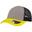 Casquette trucker RAPPER (Gris clair / Jaune / Noir)