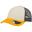 Casquette trucker RAPPER (Blanc / Jaune / Gris foncé)