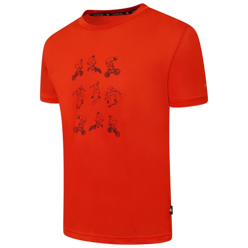 Rightful Tee T-shirt de marche à manches courtes pour enfant - Orange moyen