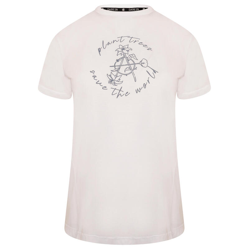 Unwind Fitness-T-shirt met korte mouwen voor dames - Wit