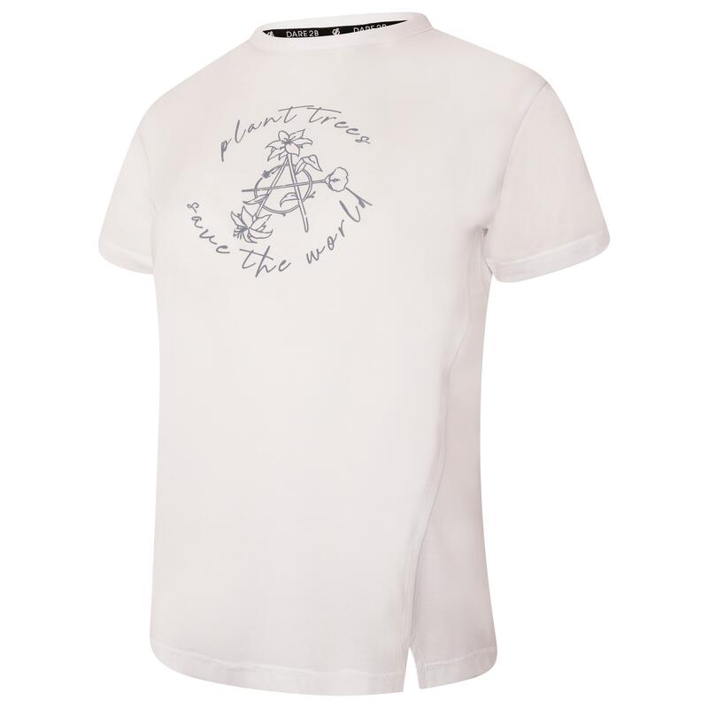 Unwind Fitness-T-shirt met korte mouwen voor dames - Wit