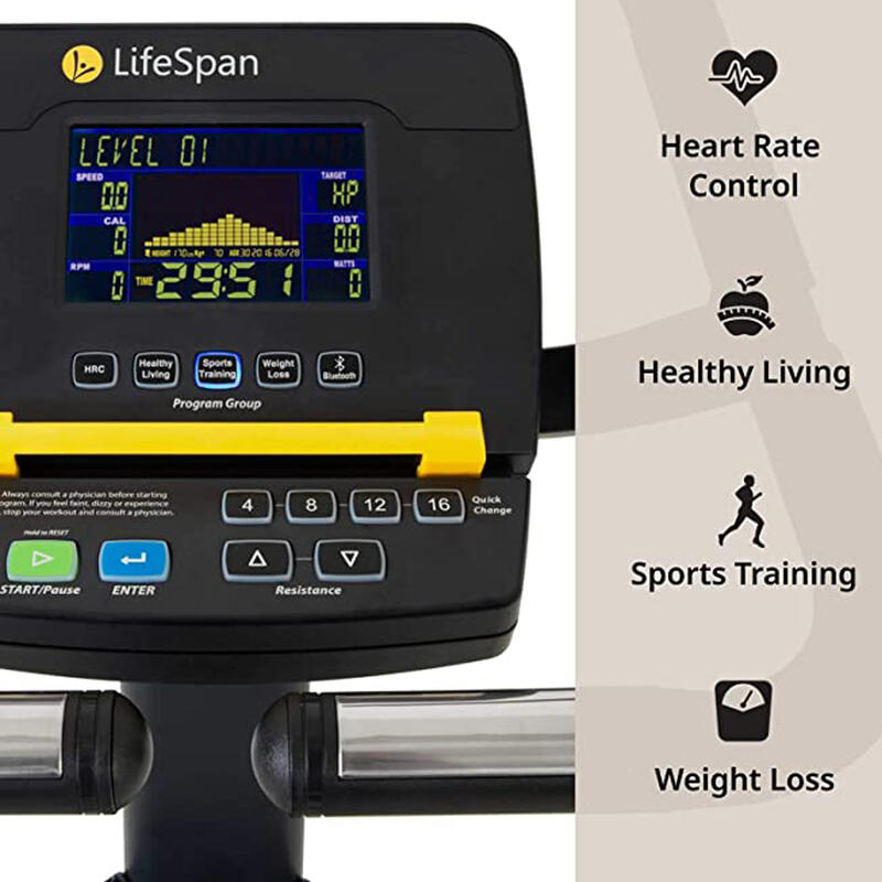 LifeSpan Fitness Heimtrainer Upright Bike C3i