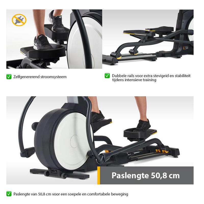 LifeSpan Fitness Ellittica prof. Crosstrainer E5i+ autogenerante