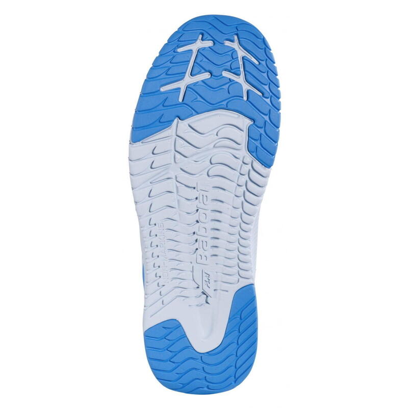 Buty tenisowe dziecięce Babolat Pulsion AC Kid white/illusion blue 29