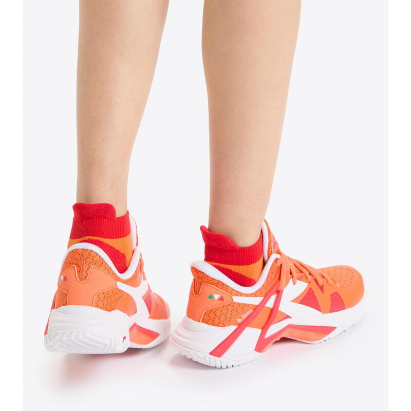 Skarpety tenisowe damskie Diadora SHORT L.SOCKS COURT red