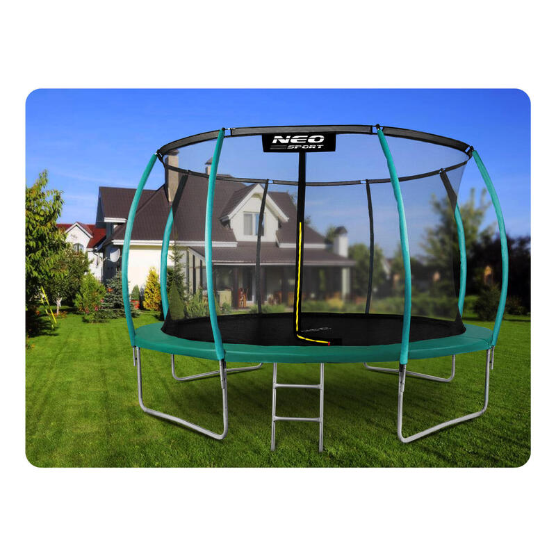 Trampolina ogrodowa Neo-Sport  NS-14C181 Circle 14ft/435 z siatką wewnętrzną