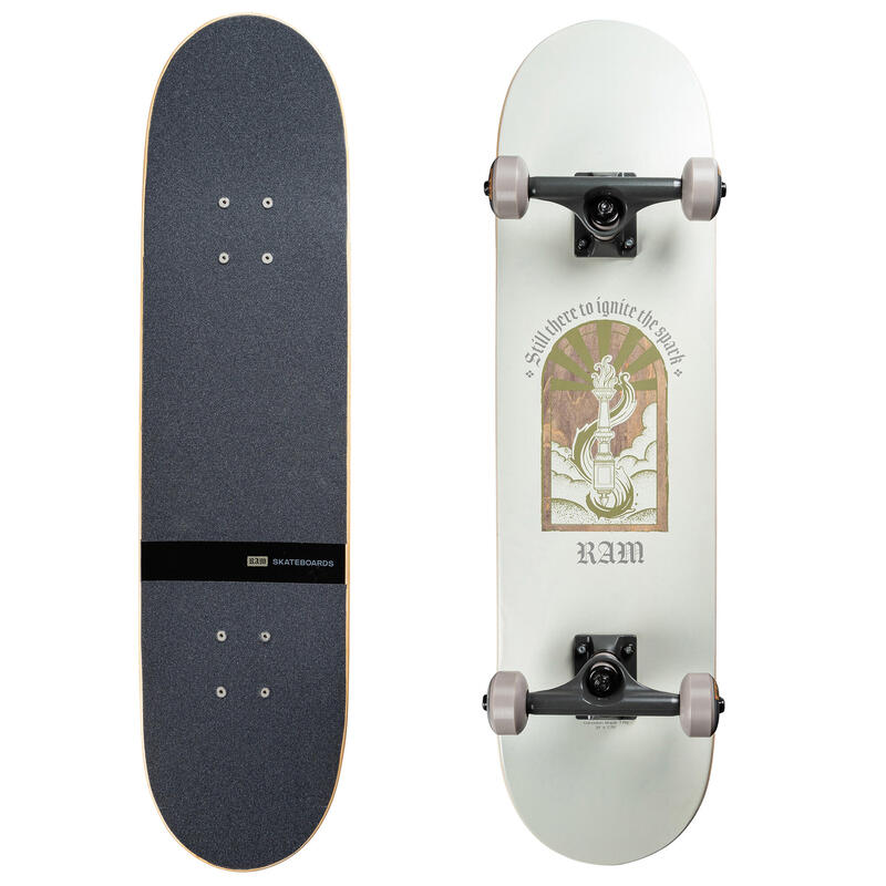 Skateboard Tavola completa RAM 31" x 7.75 ABEC 11 Ligat bianco - oro