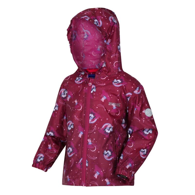 Chaqueta Impermeable Peppa Pig para Niños/Niñas Frambuesa Radiante