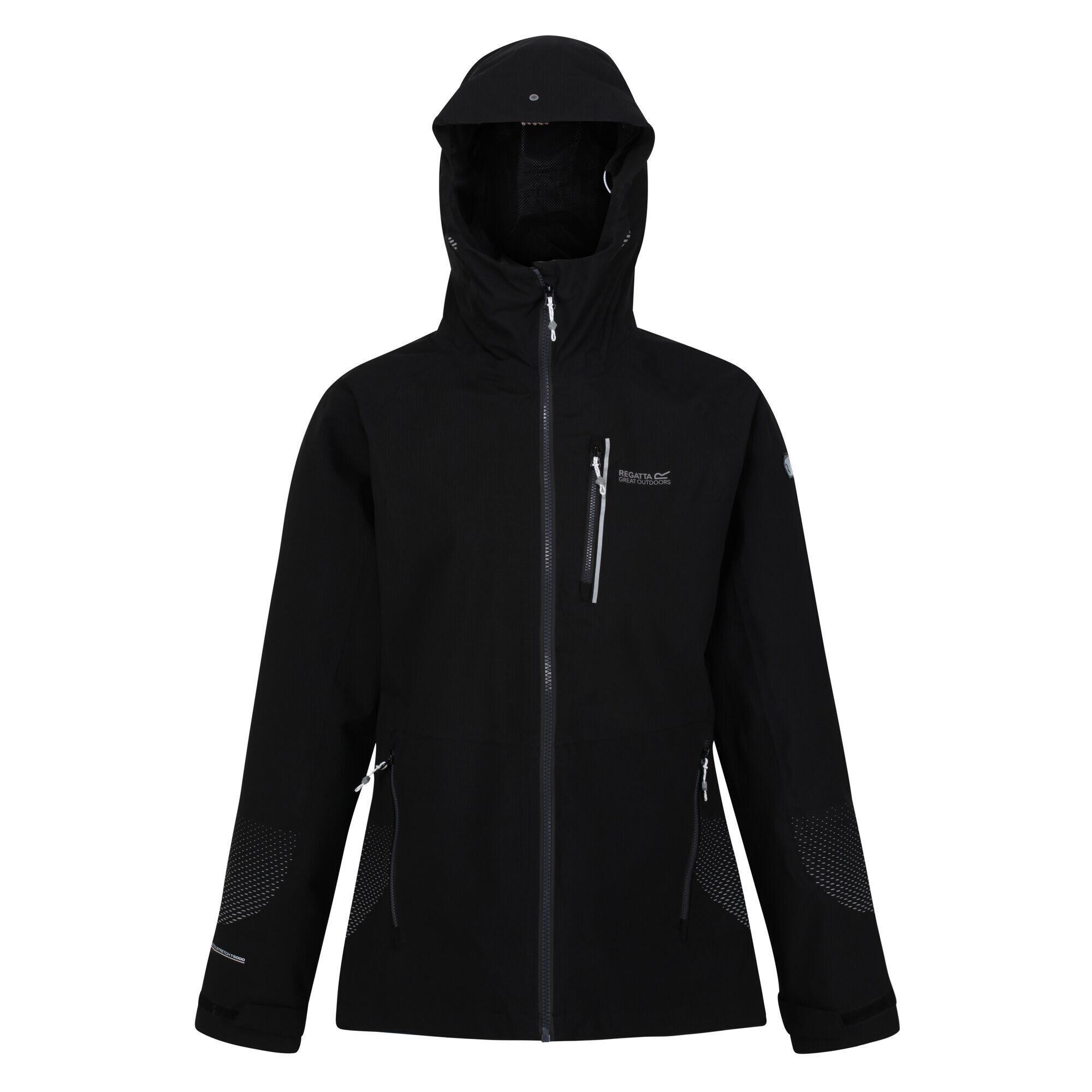 REGATTA Womens/Ladies Highton Pro Waterproof Jacket (Black)