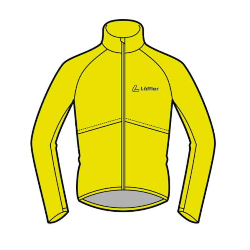 Veste Cyclisme Manches Longues M Bike Jacket WPM Pocket - Jaune