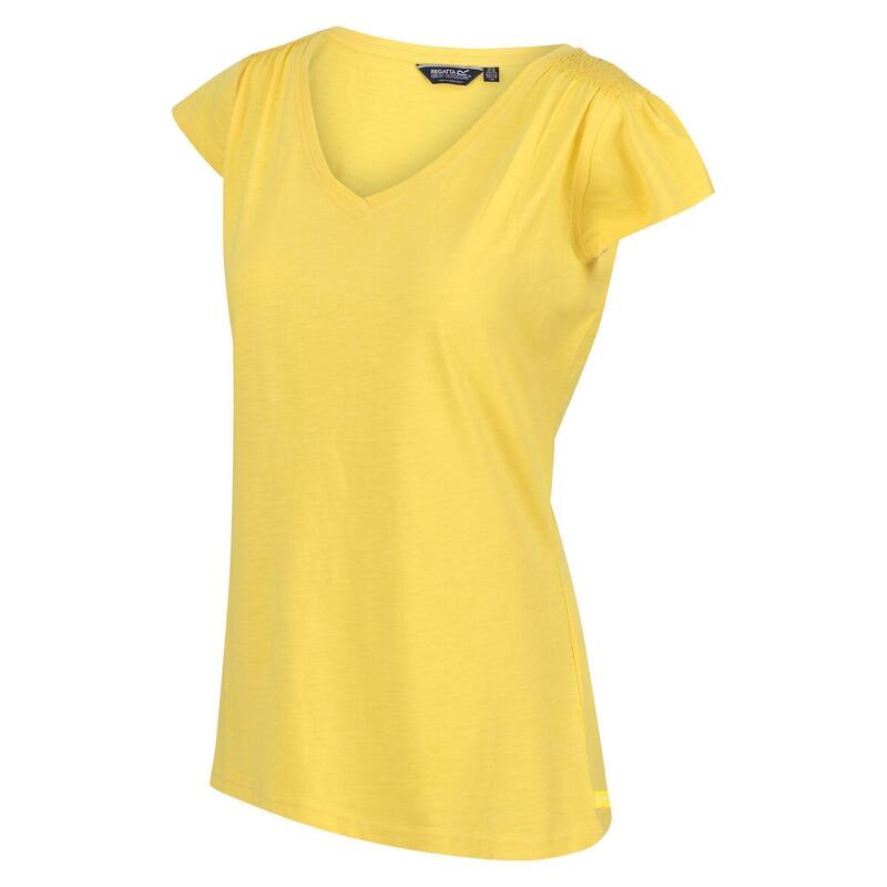 Camiseta Francine para Mujer Amarillo Maíz