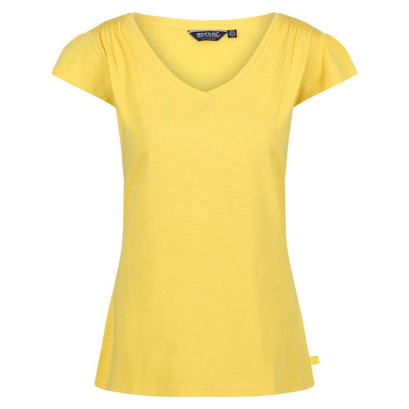 Camiseta Francine para Mujer Amarillo Maíz