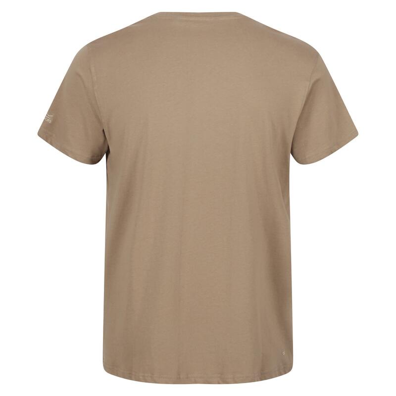 Camiseta Cline VI Árbol de Algodón para Hombre Arena Dorada