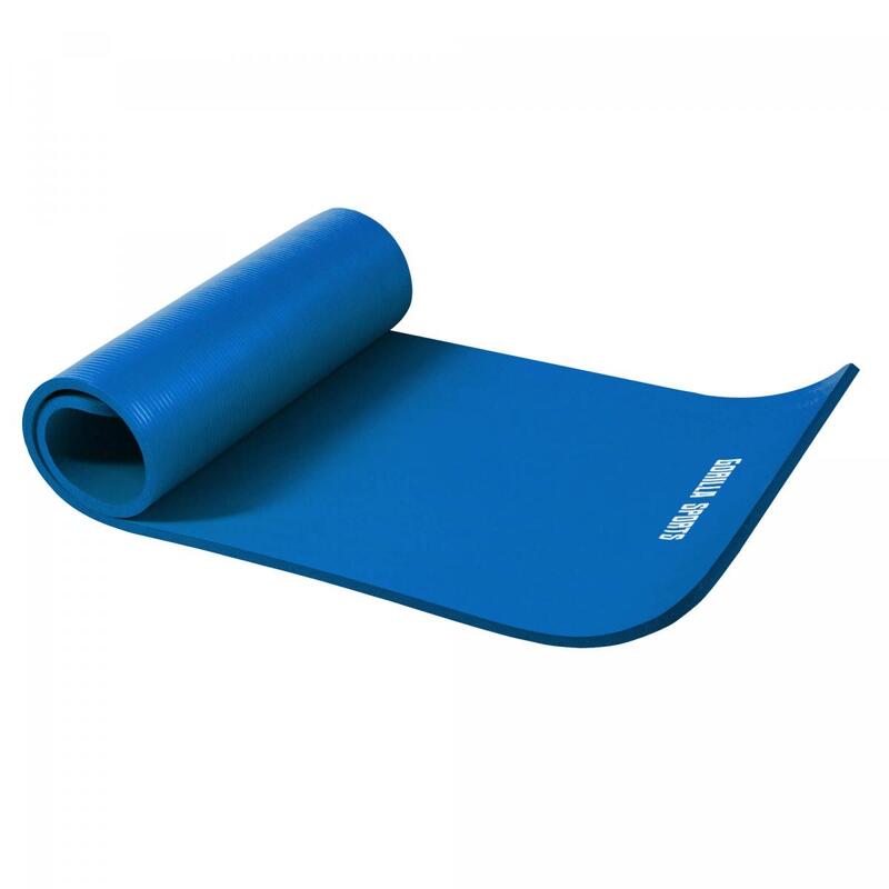 Gorilla Sports Royal Blue - Yogamat Deluxe 190 x 60 x 1,5 cm
