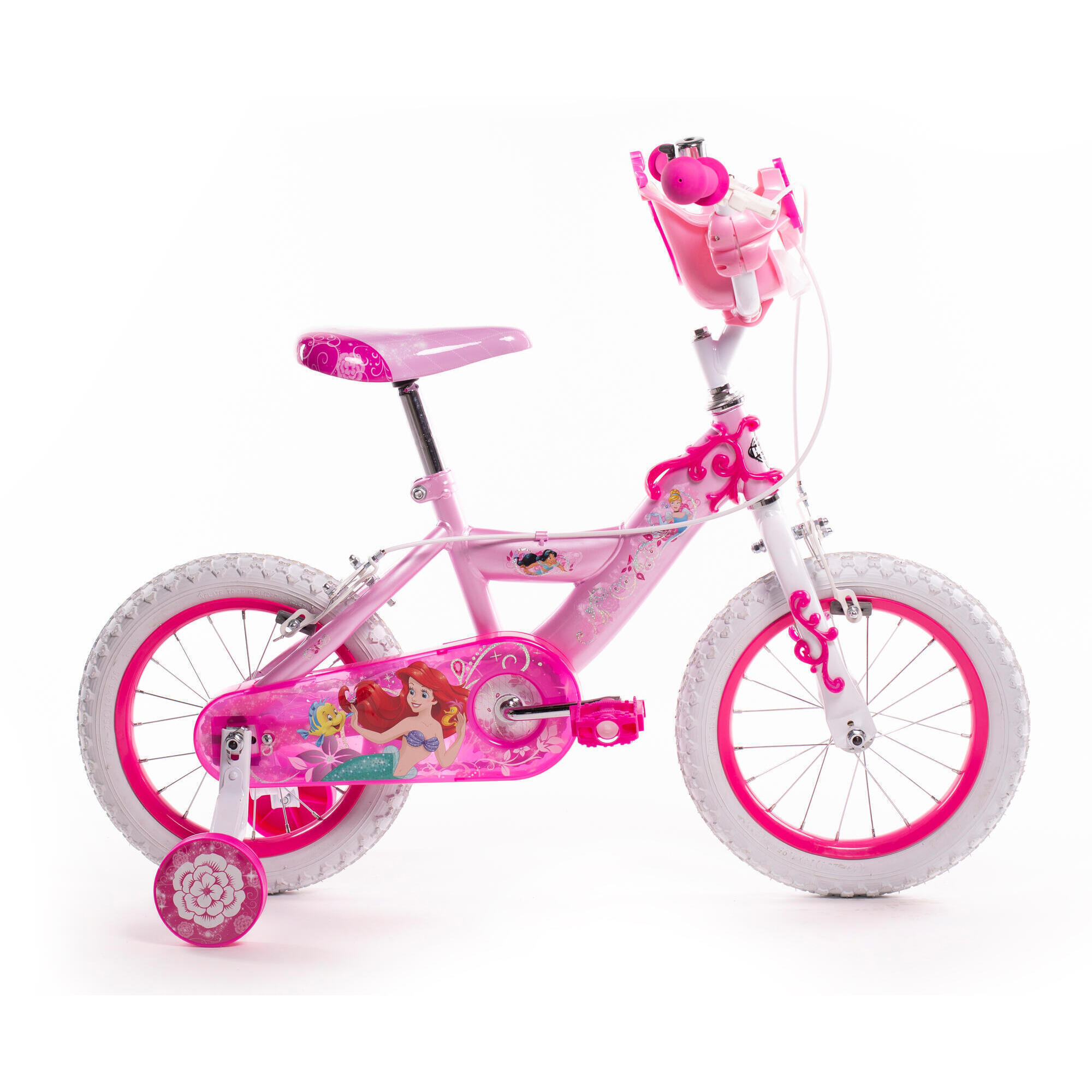 Huffy Disney Princess Girls Bike 14 Inch 4-6 Yrs Pink + Stabilisers 2/7