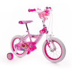 Vélo Fille Huffy Disney Princess 14 pouces 4-6 ans Rose + Stabilisateurs