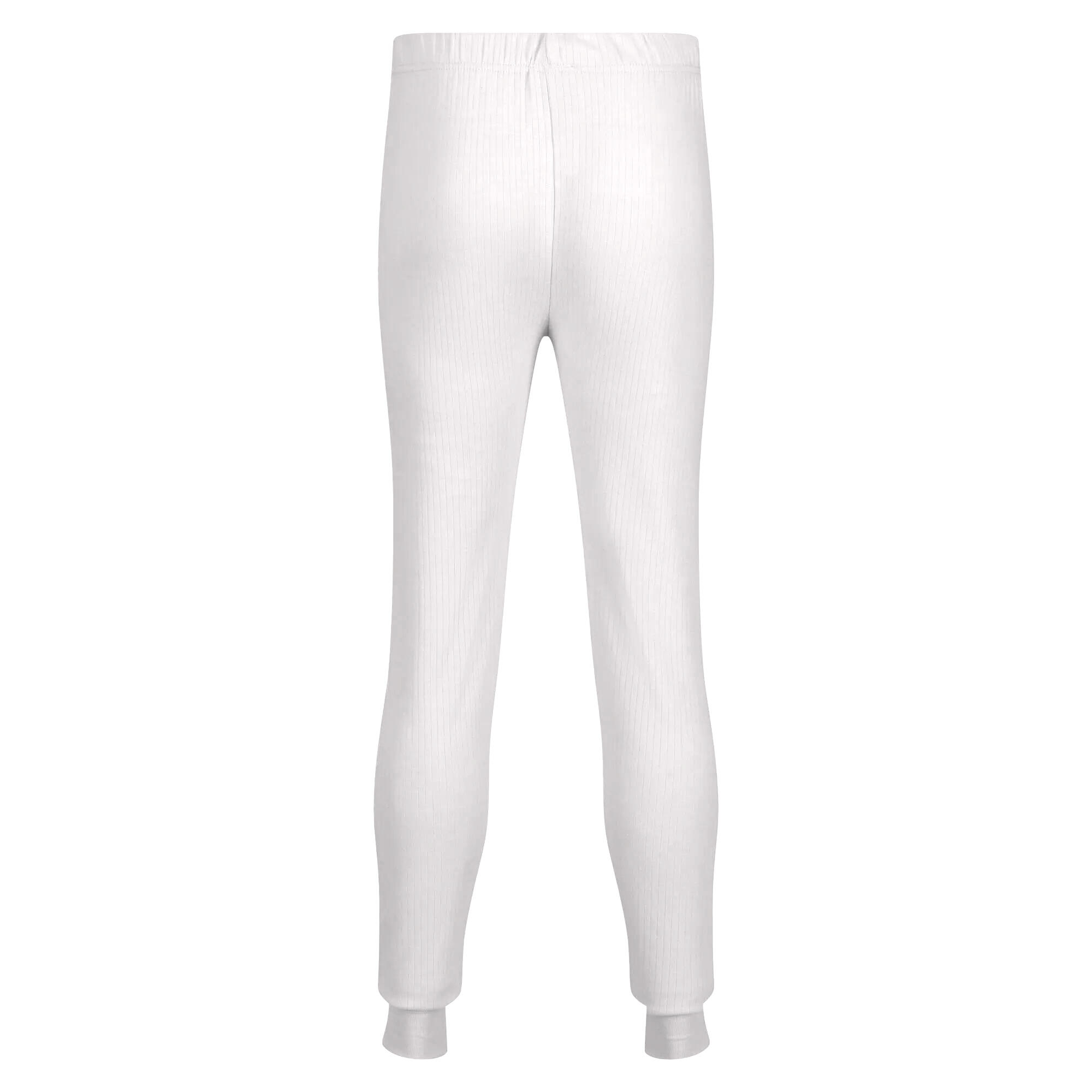 Mens Thermal Underwear Long Johns (White) 2/5