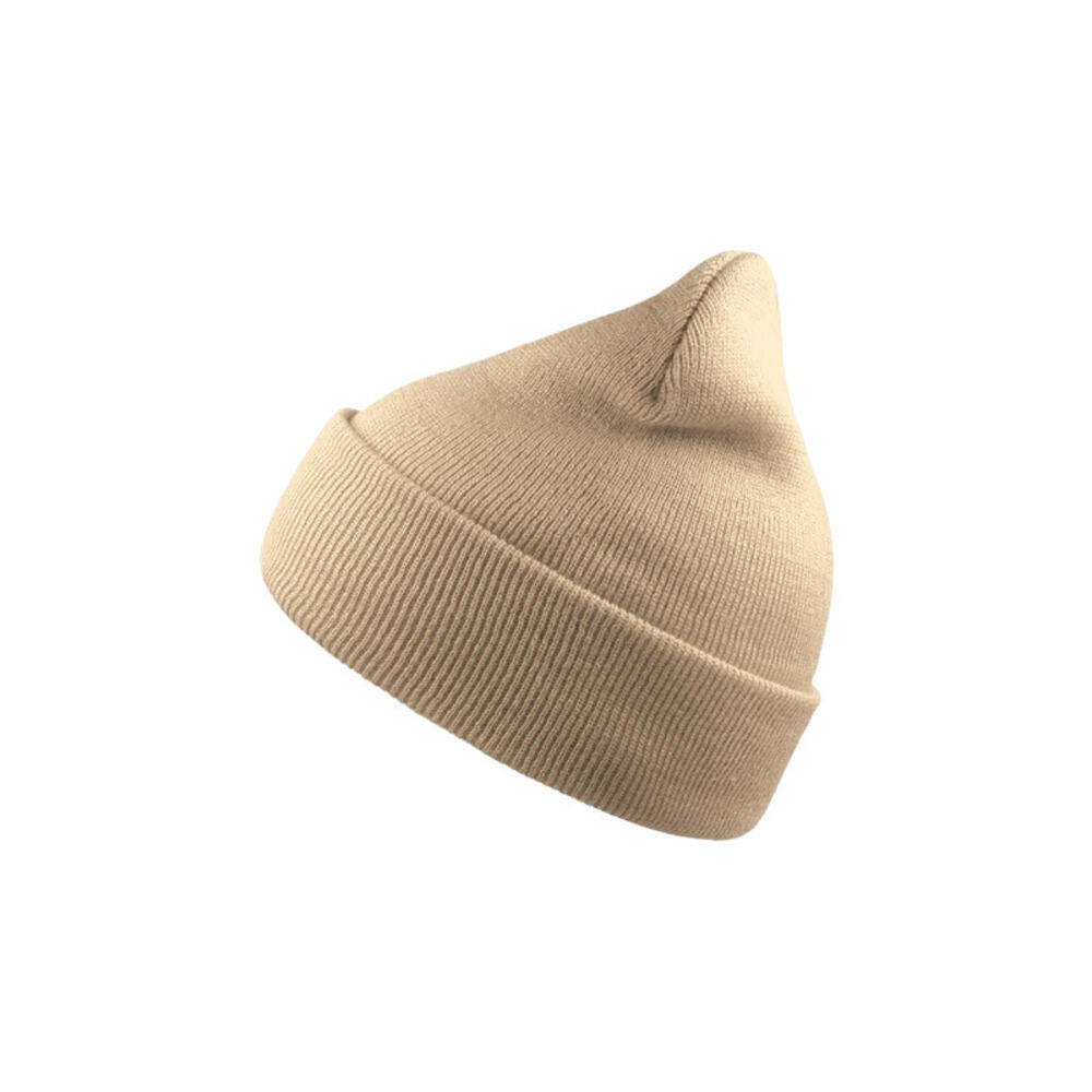 ATLANTIS Wind Double Skin Beanie With Turn Up (Beige)