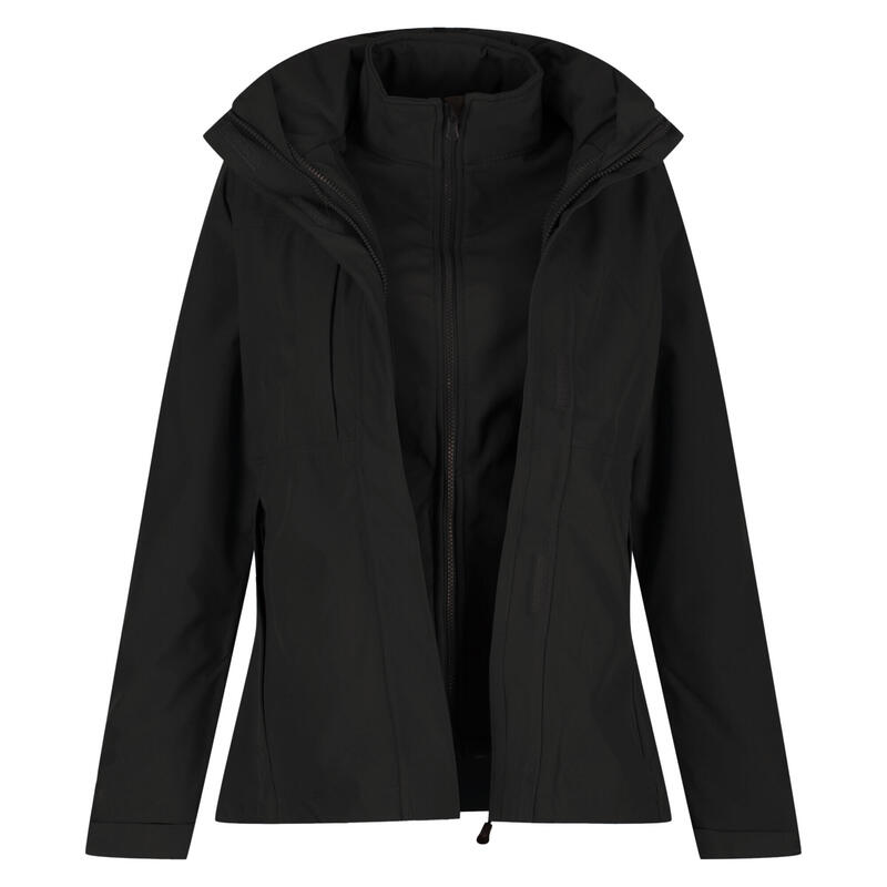 Professional Kingsley Veste imperméable 3en1 Femme (Noir)