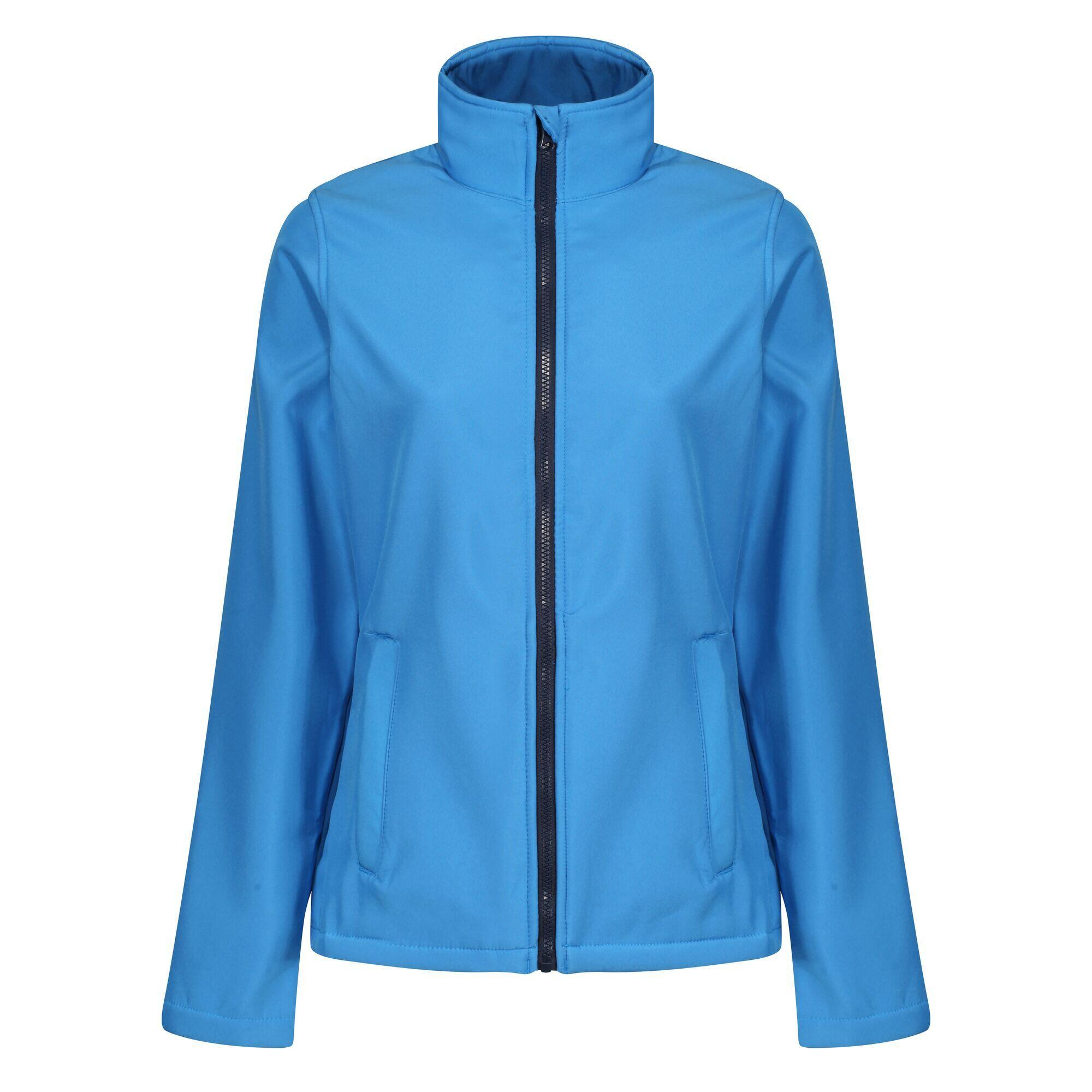 Standout Womens/Ladies Ablaze Printable Soft Shell Jacket (French Blue/Navy) 1/5