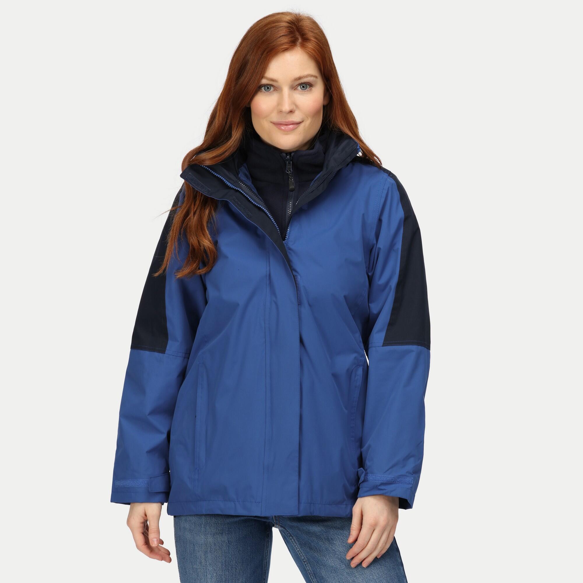 REGATTA Womens/Ladies Defender III 3In1 Jacket (Waterproof & Windproof) (Royal