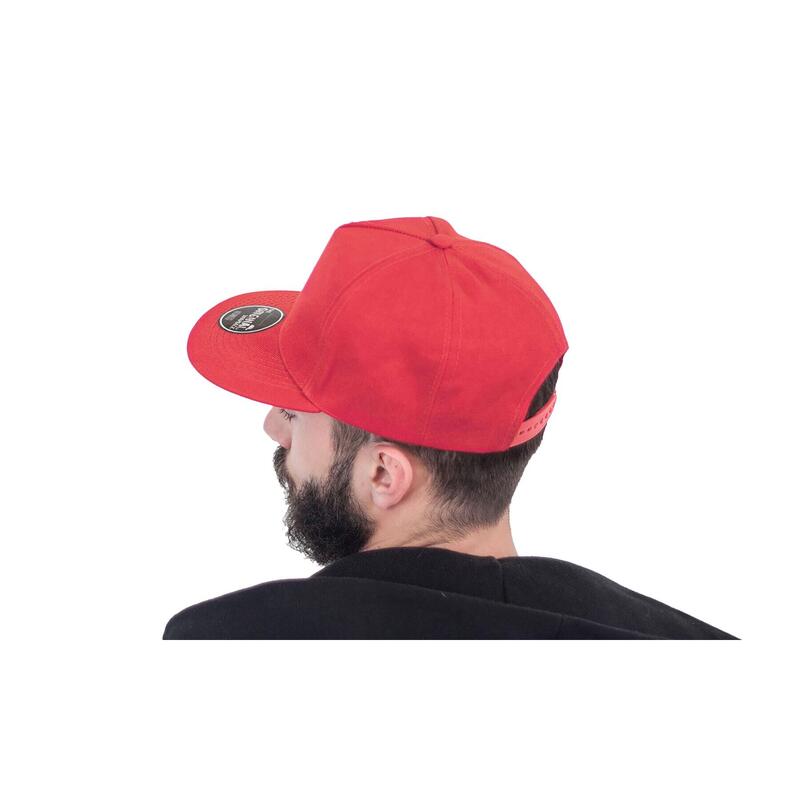 Casquette visière plate Mixte (Rouge)