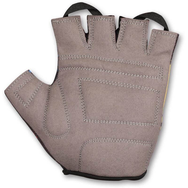 Guantes Fitness- Ciclismo Hombre INDIGO Talle L Negro- Rojo