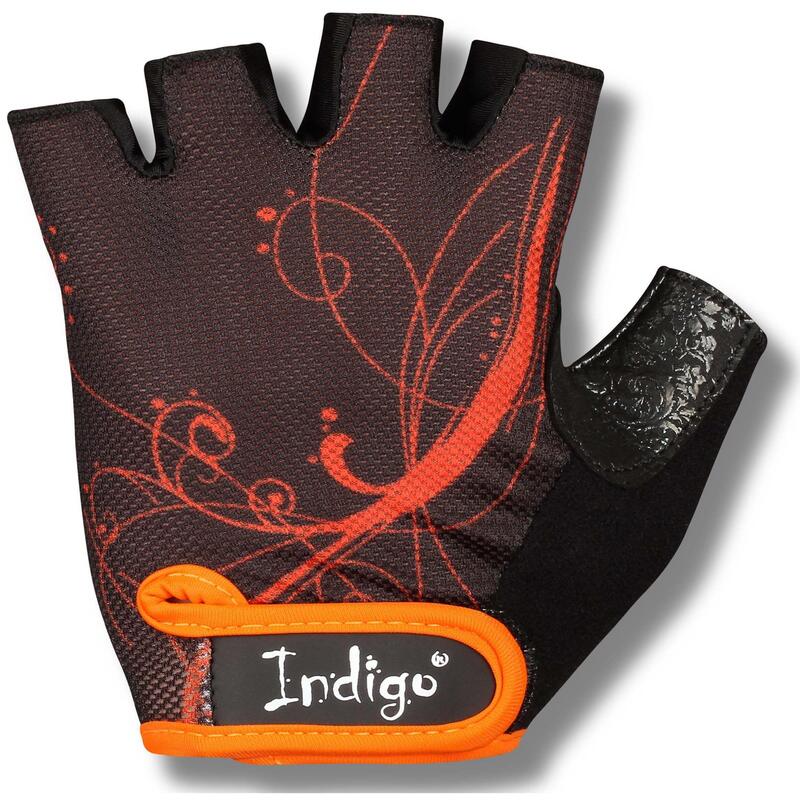 Guantes Fitness de Elastano Malla y Gamuza para Mujer INDIGO Talle S