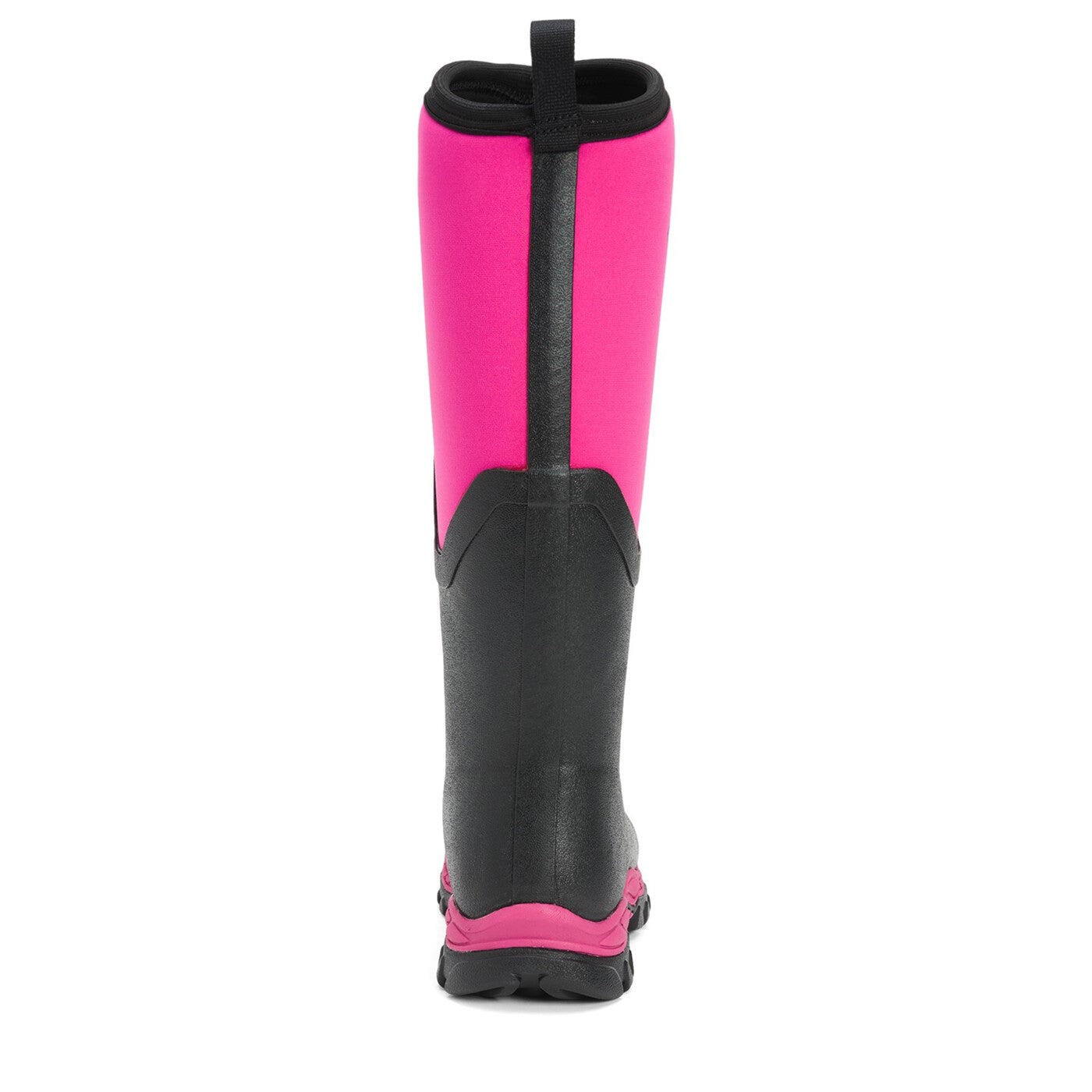 Womens/Ladies Arctic Sport Tall Pill On Wellie Boots (Black/Pink) 2/4