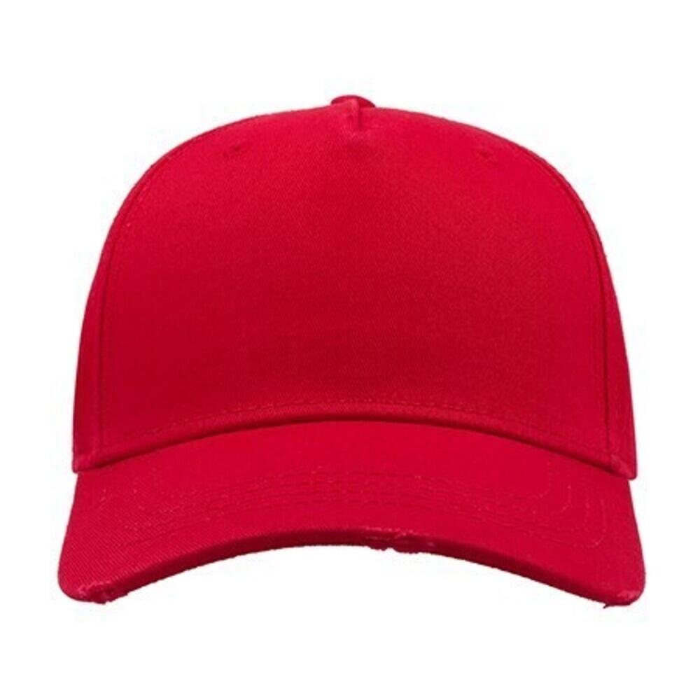 Cargo Weathered Visor 5 Panel Cap (Red) 4/4